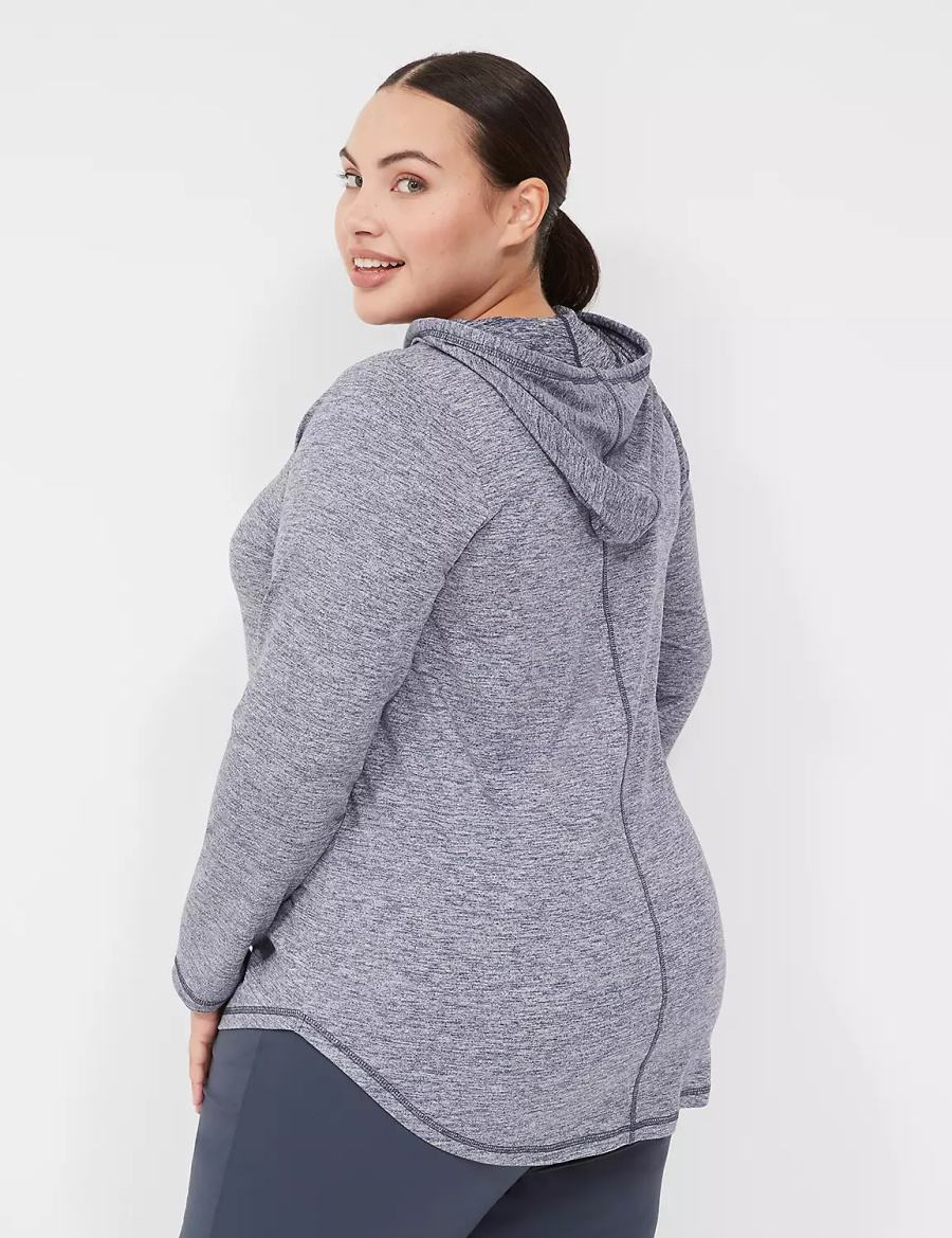 Lane Bryant LIVI Long-Sleeve Recycled LIVI Soft Women Hoodie Navy | BHJ5320TH