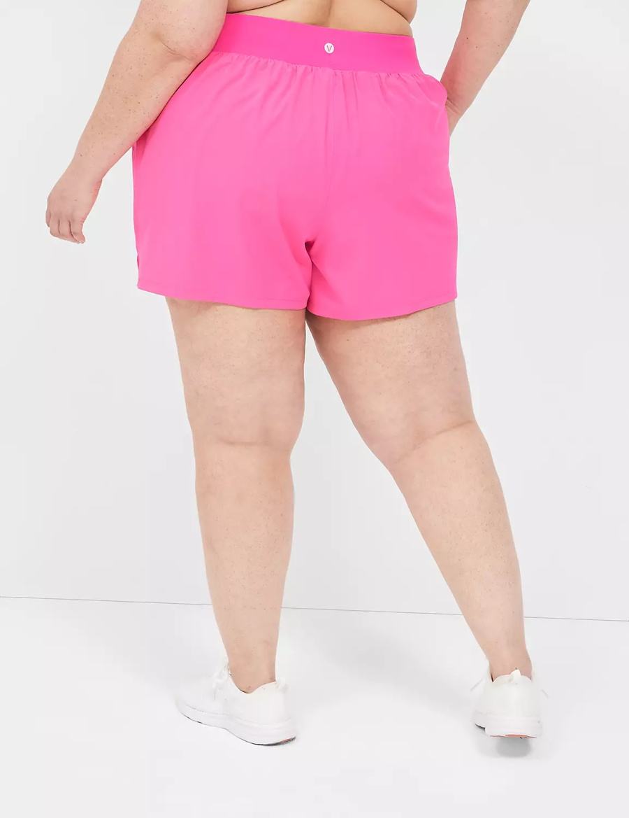 Lane Bryant LIVI Stretch Woven Women Shorts Light Pink | NKZ8835PW