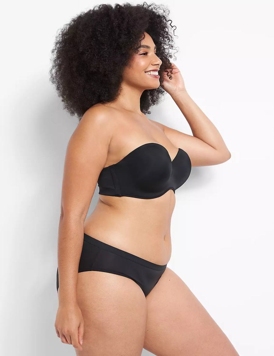 Lane Bryant Multi-Way Boost Women Strapless Bra Black | ZDG7581AP