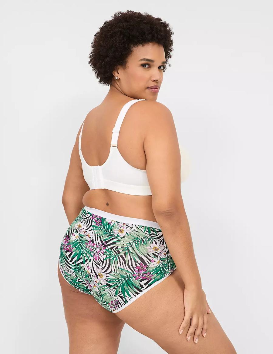 Lane Bryant No-Show Full Women Briefs White | TFL3397SE