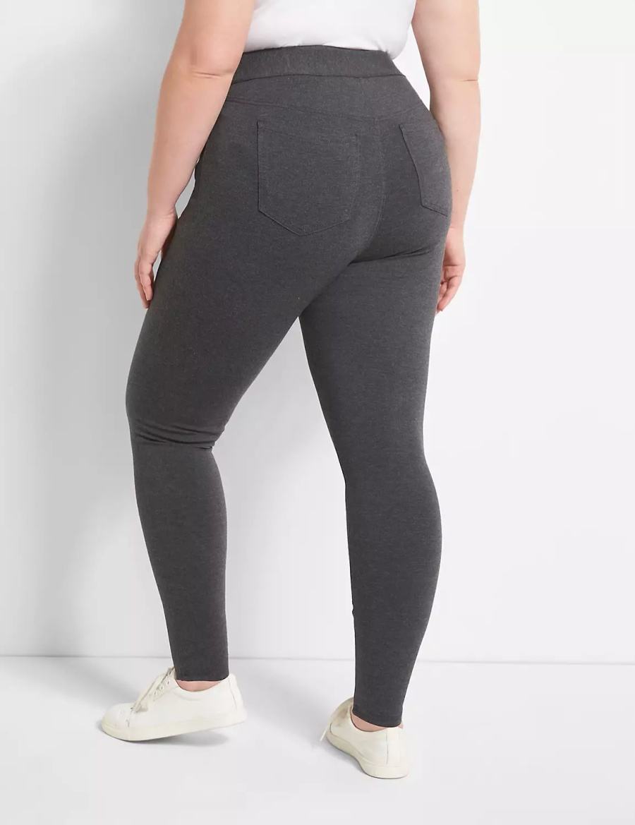 Lane Bryant Pull-On High-Rise Women Leggings Dark Grey | QTD5895DU