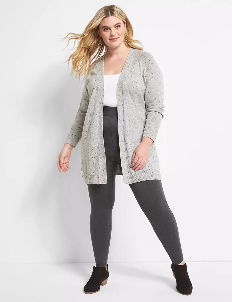 Lane Bryant Pull-On High-Rise Women Leggings Dark Grey | QTD5895DU