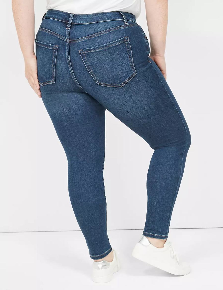 Lane Bryant Signature Fit Skinny Women Jeans Blue | MXT6682BS