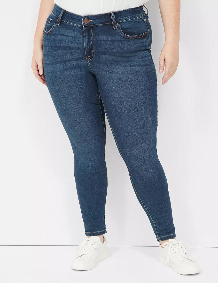 Lane Bryant Signature Fit Skinny Women Jeans Blue | MXT6682BS