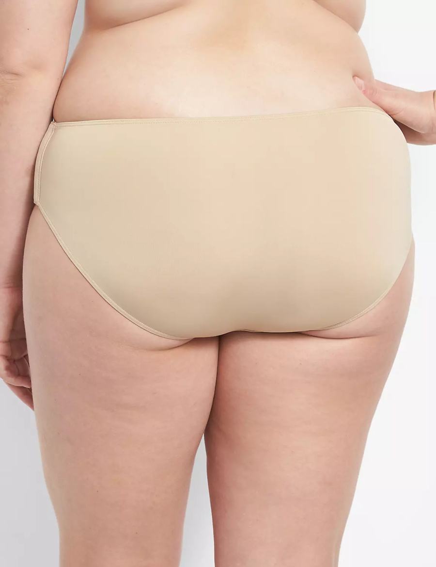 Lane Bryant Slick Chicks Adaptive Women Hipster Panty Beige | OHW6554HN