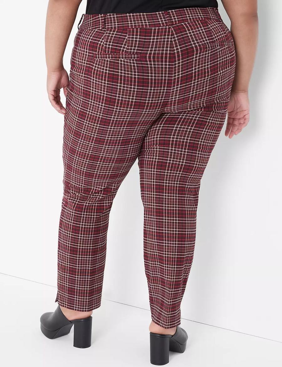 Lane Bryant Slim Ankle 4-Season Women Pants Red | UBA4187XO