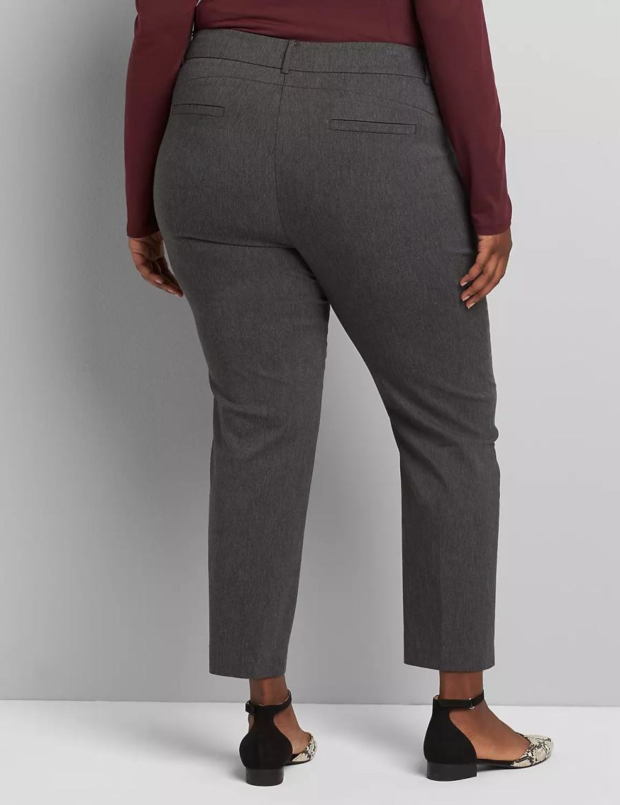 Lane Bryant Slim Ankle 4-Season Women Pants Grey | TGP143QQ