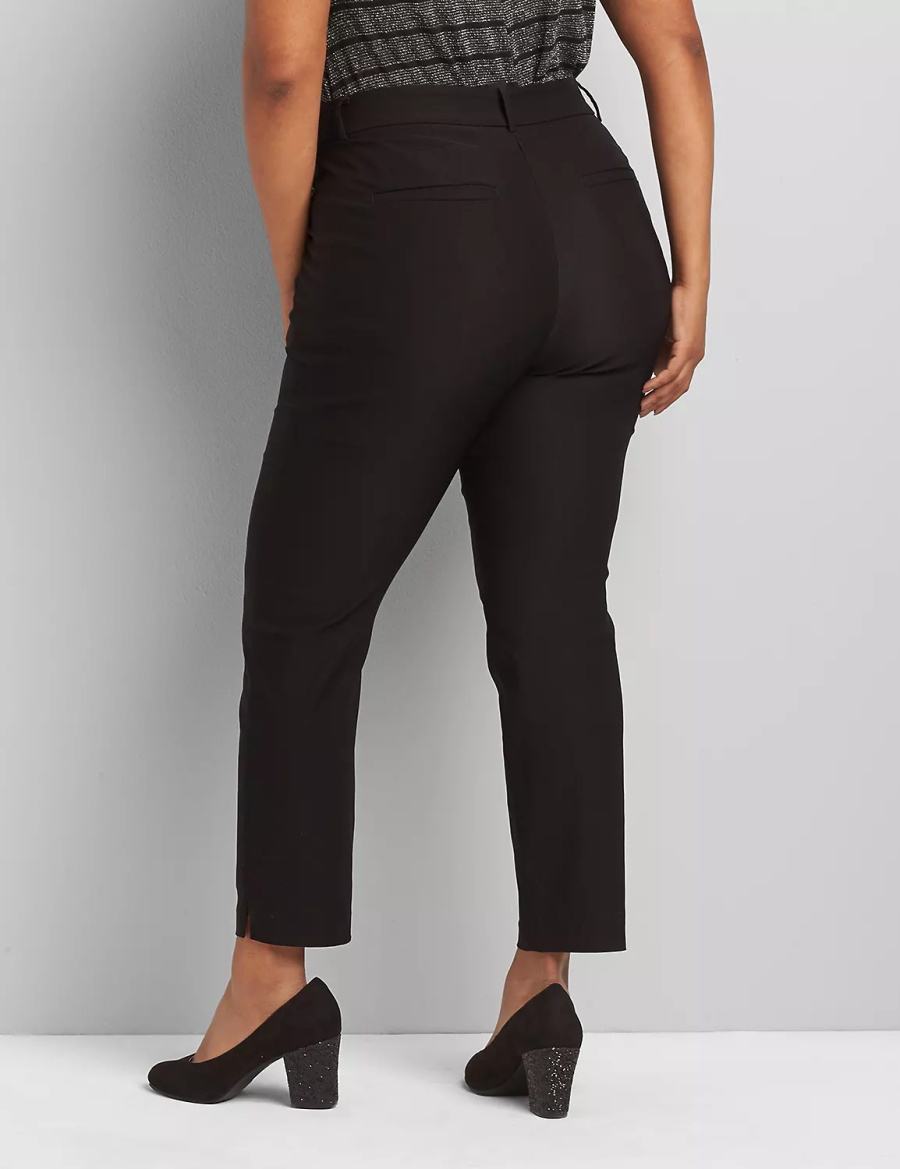 Lane Bryant Slim Ankle 4-Season Women Pants Black | ENH820FO