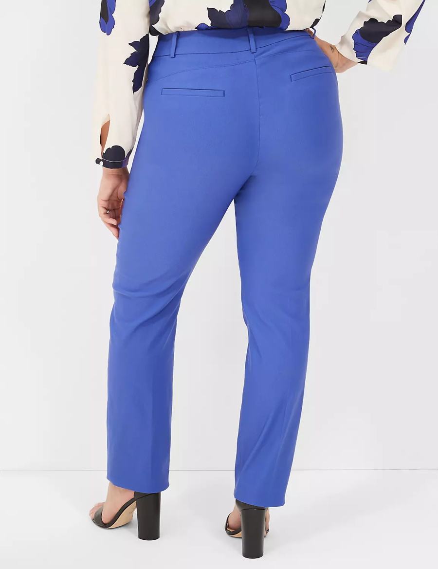 Lane Bryant Straight Leg 4-Season Women Pants Blue | AGB2799TK