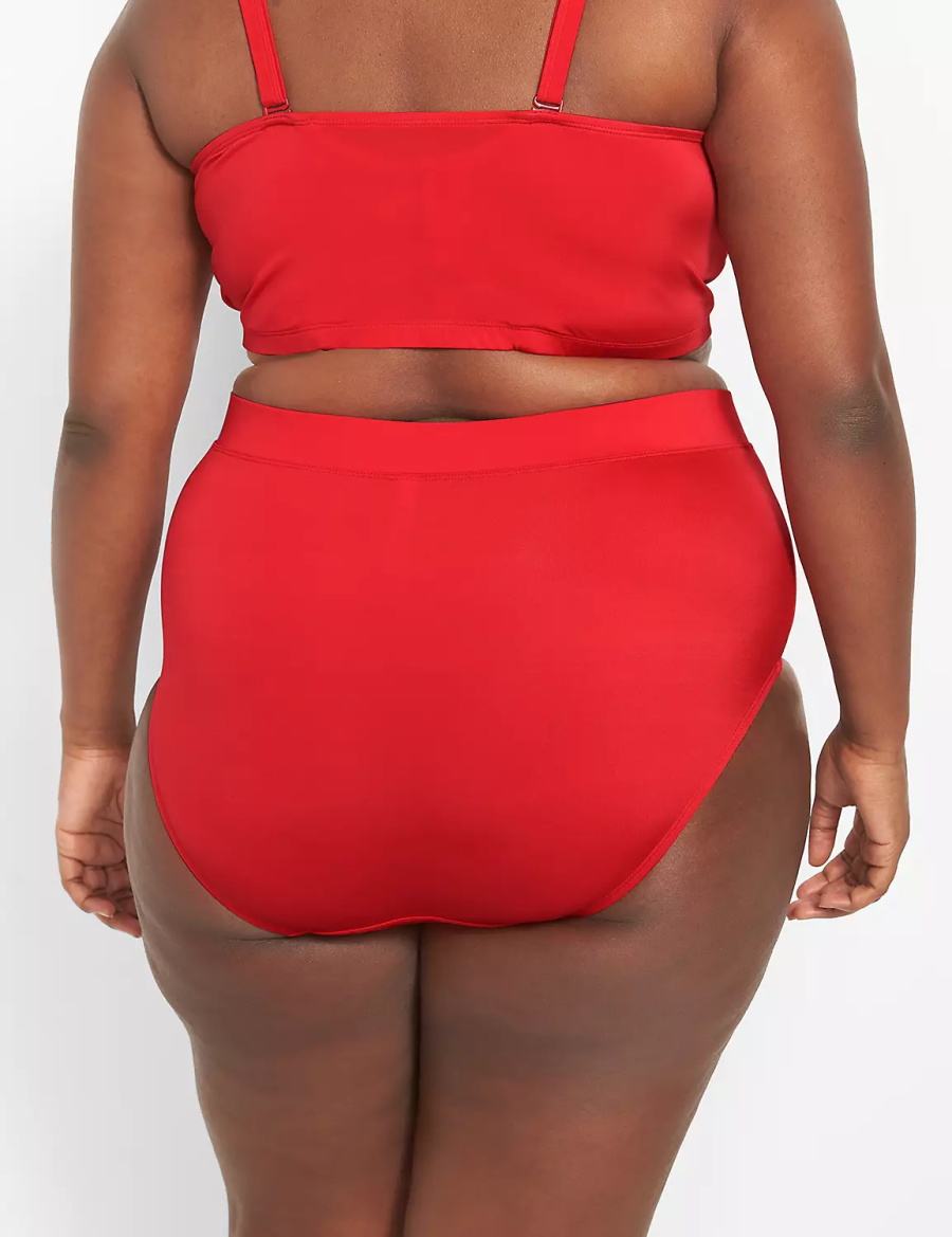 Lane Bryant Swim Women Briefs Red | XNV6824GS