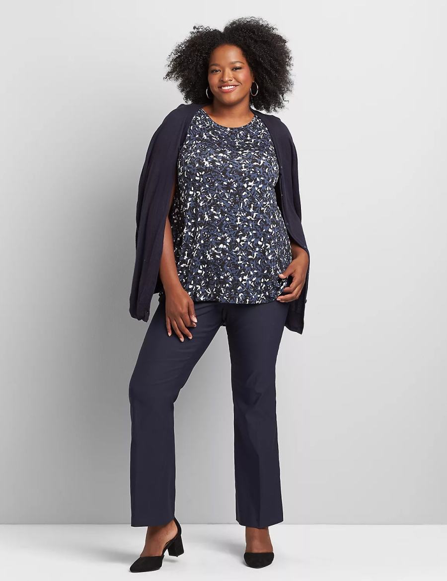 Lane Bryant Tighter Tummy High-Rise Boot 4-Season Women Pants Blue | VDT3294JU