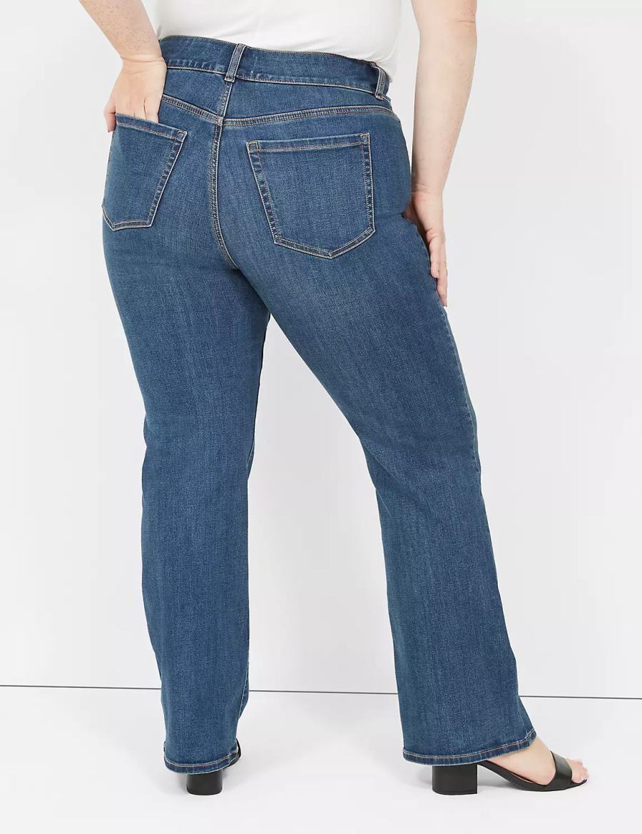 Lane Bryant Tighter Tummy High-Rise Boot Women Jeans Blue | HFV2384NA