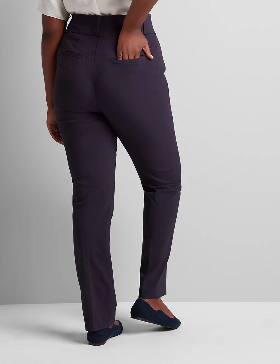 Lane Bryant Tighter Tummy High-Rise Straight 4-Season Women Pants Blue | KET4080FL